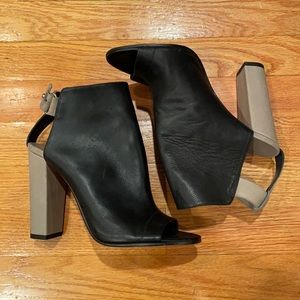 VINCE Heeled & Open-Toe Bootie